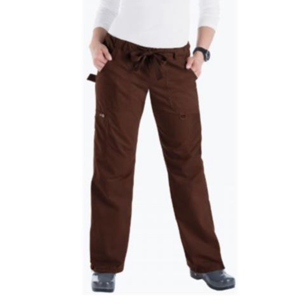 💰 3 for $25 🏷 Women Koi Kathy Peterson Lindsey Brown Scrub Pants sz XS